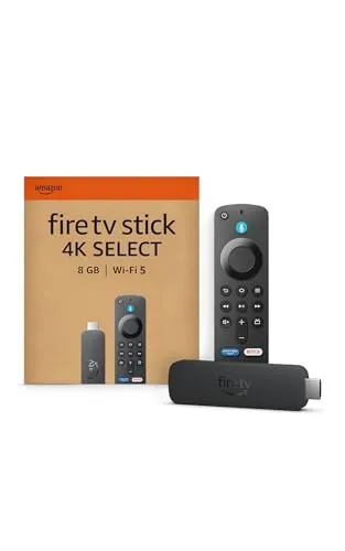 Amazon Fire TV Stick 4K Select (ultimo modello) - Trasmetti in streaming in 4K centinaia di migliaia di film ed episodi TV, e la TV in diretta gratis, trova serie TV più velocemente con Alexa+