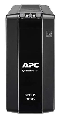 APC by Schneider Electric Back UPS PRO - BR650MI - UPS 650VA (6 IEC Outlets, LCD Interface, 1GB Dataline Protection)