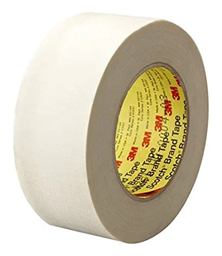 3M Ruban adhésif tissus de verre 361, Blanc, 19 mm x 55 m
