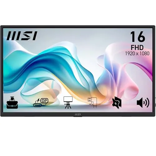 MSI Pro MP165A E6 Écran Professionnel 15.6" FHD