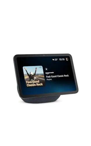 Amazon Echo Show 8 (neueste Generation), brillantes 8,7-Zoll-Display in HD-Auflösung mit raumfüllendem und 3D-Audio, Graphit, mit Alexa+ Early Access