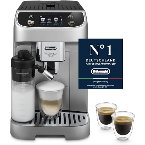 De'Longhi Magnifica Plus - Kaffeevollautomat 18 Getränke Silber Schwarz
