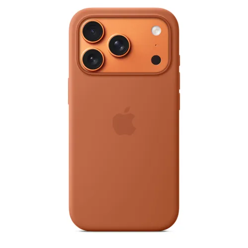 Apple iPhone 17 Pro Silikon Case mit MagSafe - Terracotta 