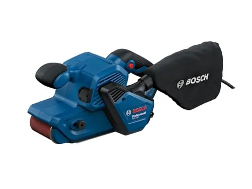 Bosch PRO Bandschleifer GBS 750 (850-W-Motor, inkl. Textilschleifband, Staubbeutel)