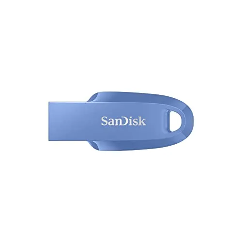 SanDisk Ultra Curve 3.2 Flash-Laufwerk 512 GB (bis zu 100 MB/s Lesen, RescuePRO Deluxe-Software, Schlüsselringöse) Blau