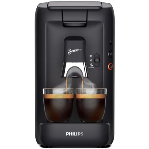 PHILIPS Senseo Maestro Kaffeepadmaschine, Schwarz, 3 Spezialitäten