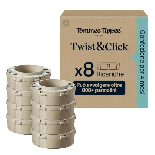 Tommee Tippee Ricariche originali per mangiapannolini Twist & Click