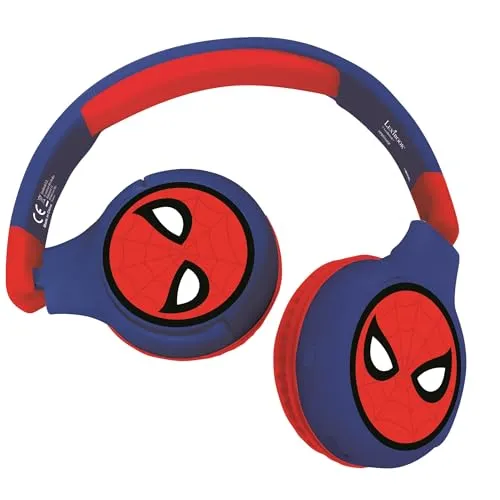 Lexibook, Spider-Man, Bluetooth-Kopfhörer, rot/blau, HPBT010SP