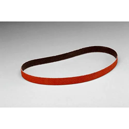 3M (TM) Stoffgürtel 777F, Keramikmaserung, Nass/Trocken, 1,9 cm Breite x 45,7 cm Länge, Körnung 80, Orange (200 Stück)