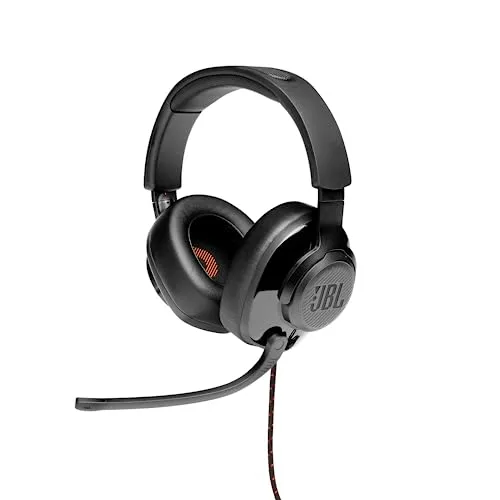 JBL Quantum 200, Over-Ear Gaming Headset, Schwarz