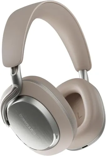 Bowers & Wilkins Px8 S2 Kabellose Noise-Cancelling Kopfhörer mit Bluetooth, Schnellladefunktion, 30 Stunden hochauflösende Wiedergabe & Mikrofon - Warm Stone