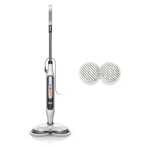 Shark Steam Mop, Scopa a Vapore Lavapavimenti Automatico, Bianco/Grigio