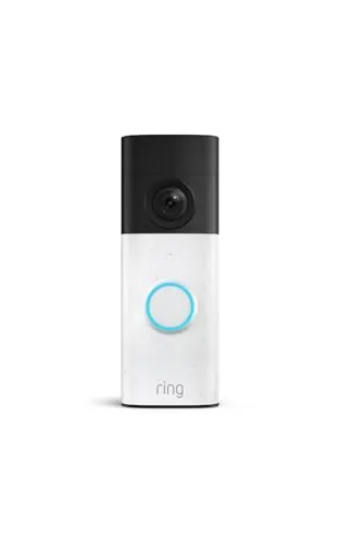 Ring Akku-Videotürklingel (Battery Video Doorbell) (neueste Gen.), Kabellose Türklingel-Kamera, Retinal 2K, 6x-Zoom, Eingebauter Akku, 30 Tage Gratiszeitraum für Ring-Abonnement