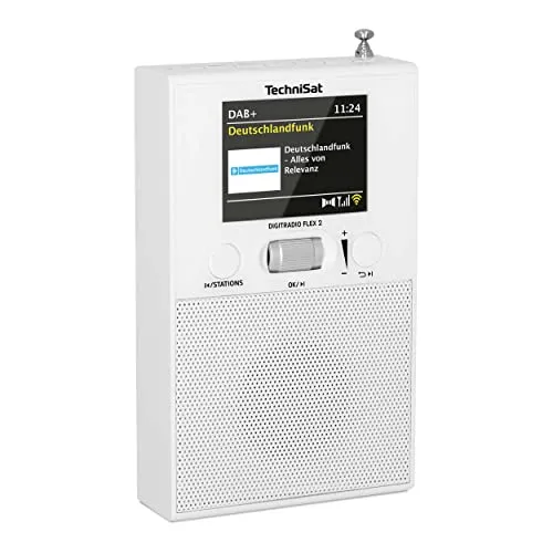 TechniSat DIGITRADIO Flex 2 - DAB Steckdosenradio, DAB+ Radio, UKW, weiß
