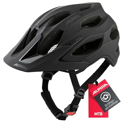 ALPINA Carapax 2.0 MTB-Fahrradhelm, Black matt, 52-57 cm