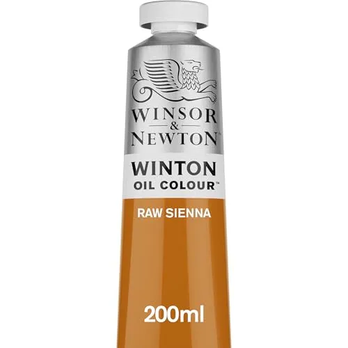 Winsor & Newton 8840595 Winton Ölfarbe - Siena natur - 200 ml Tube, hochwertige feine Ölfarbe, lichtbeständig, hohe Deckkraft & pigmentreich