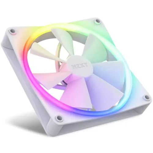 NZXT F140 RGB Twin Pack - 2x 140mm PWM RGB-Lüfter + Hub - Weiß