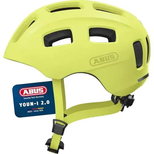 ABUS Fahrradhelm Youn-I 2.0, Mono gelb, Größe S