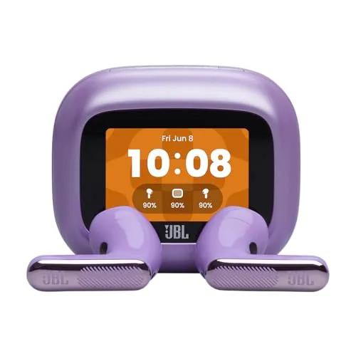 JBL Live Flex 4, Kabellose Noise-Cancelling-Ohrhörer, Lila
