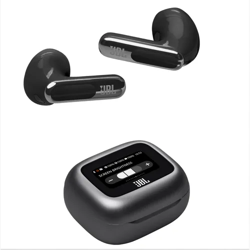 JBL Live Flex 3, Wireless Earbud-Kopfhörer mit Bluetooth, 50 Stunden Akkulaufzeit, True Adaptive Noise Cancelling und hochauflösendem JBL Signature Sound, IP54 wasserfest, mit Ohrstöpseln, Schwarz