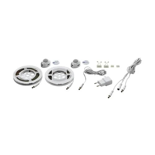 Eglo LED Bandeau Pidio, 2 x bandes LED blanc chaud, ruban LED autocollant