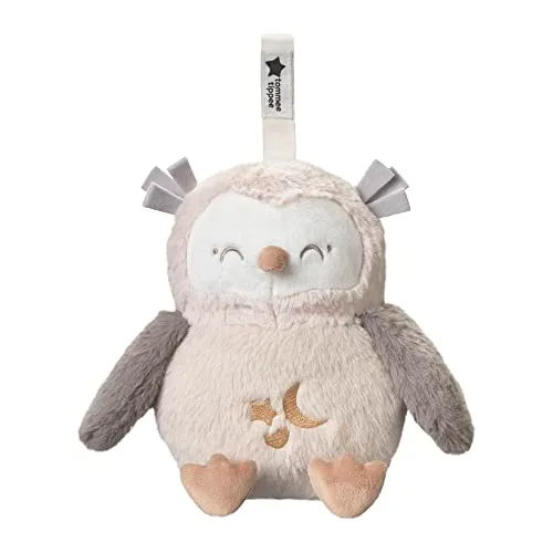 Tommee Tippee Deluxe Ton- und Licht-Einschlafhilfe für Babys und Kleinkinder mit CrySensor, OllieEule, 6 beruhigende Klänge und Nachtlicht, USB-aufladbar und maschinenwaschbar