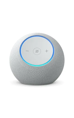 Amazon Echo Dot Max (nouvelle génération) : enceinte avec son qui emplit la pièce et hub connecté intégré, Blanc, avec accès anticipé à Alexa+