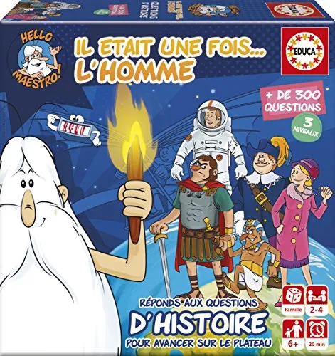 Educa - Disney Mini Era Una Volta… l'Uomo Gioco da Tavolo Educativo. da 6 Anni. Ref. 17353, Grigio