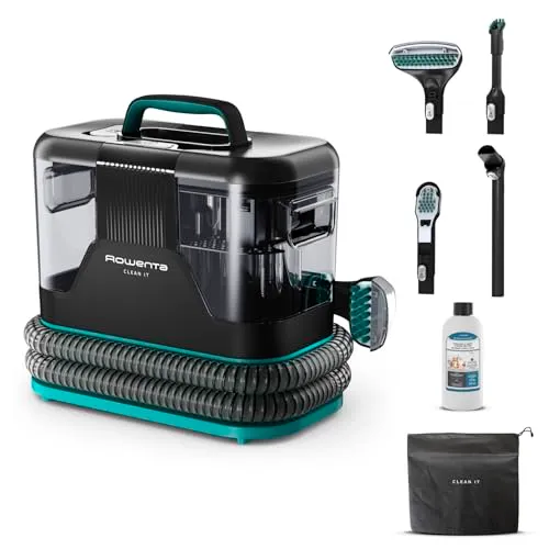 Rowenta Clean It, Lavatappeti Portatile, Blu, IN5020