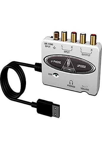 Behringer UFO202 Interface audio USB integr. Préamplificateur phono - Interface audio USB