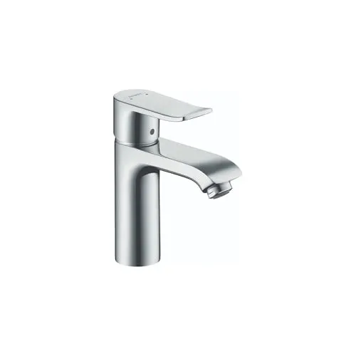 hansgrohe Metris 31080001, modernes Upgrade, einfache Installation, 1 Griff, 1 Loch, 17,8 cm hoch, Chrom, S