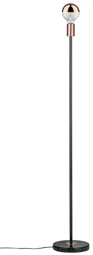 Paulmann 79614 Neordic Nordin Lampadaire, max. 1x20W, E27, Noir/Cuivre mat, 230V, Marbre/Métal