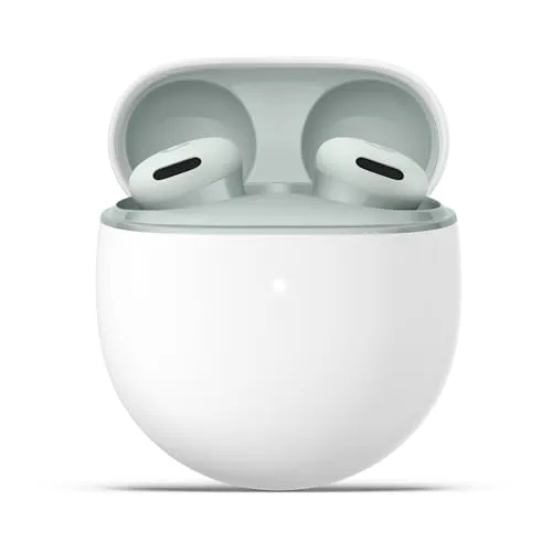 Google Pixel Buds 2a – Kabellose Kopfhörer mit aktiver Geräuschunterdrückung – Leicht und bequem – Wasserabweisend – Bluetooth-kompatibel – Fog