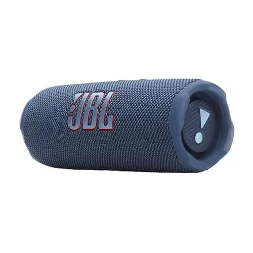 JBL Flip 7, kabelloser tragbarer Bluetooth-Lautsprecher, 16 Stunden Akkulaufzeit, IP68 wasserdicht, Staub- und stoßfest, JBL Pro Sound mit AI Boost, Auracast Multi-Speaker-Verbindung, Blau