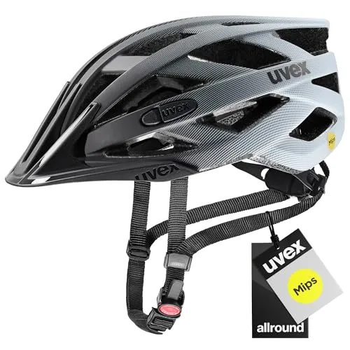 uvex i-vo cc MIPS Fahrradhelm, Black-Cloud matt, 52-57 cm