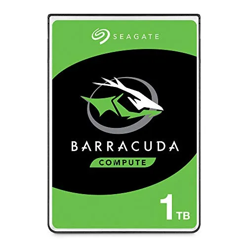 Seagate Barracuda 1TB interne Festplatte HDD, 2.5 Zoll, 5400 U/Min, 128 MB Cache, SATA 6GB/s, silber, FFP, Modellnr.: ST1000LMZ48