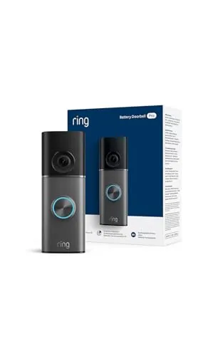 Ring Akku-Videotürklingel Pro (Battery Video Doorbell Pro) (neueste Generation), Kabellose Türklingel-Kamera, Retinal 4K, 10x-Zoom, Schnellwechsel-Akkupack Ultra, 30 Tage Testphase Ring-Abonnement
