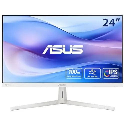 ASUS VU249HFI-W 24 Zoll 100Hz Weiß FHD IPS Eye Care Monitor