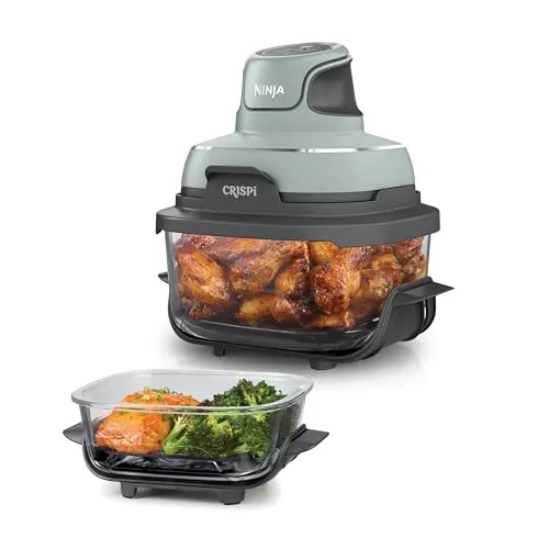 Ninja CRISPi tragbare Air fryer Heißluftfritteuse, 3,8 l, kompakt, 1700 W