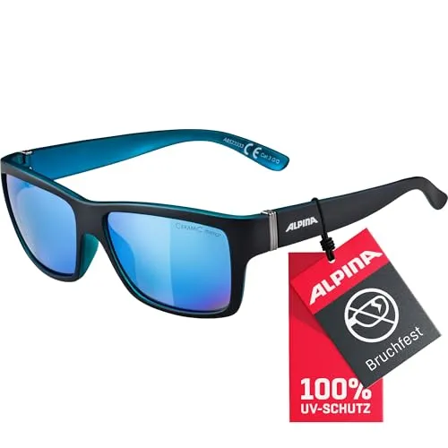 ALPINA KACEY Sonnenbrille, black-blue matt, One Size