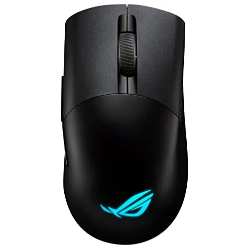 ASUS ROG Keris Wireless AimPoint RGB Gaming Maus (optischer ROG AimPoint-Sensor, 36.000 DPI, ROG Micro Switches, 2,4 GHz RF, Bluetooth®, USB, 5X programmierbare Tasten, schwarz)