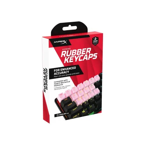 HyperX Rubber Keycaps - Gaming Accessory Kit 19 Keys English (US) Layout Pink
