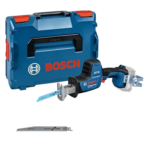 Bosch PRO 18V System Akku Säbelsäge GSA 18V-24 (inkl. S922EF, S2345X, Leiterhaken-Set, L-BOXX)