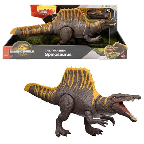 Mattel Jurassic World Rebirth Tail-Whip Spinosaurus Dinofigur
