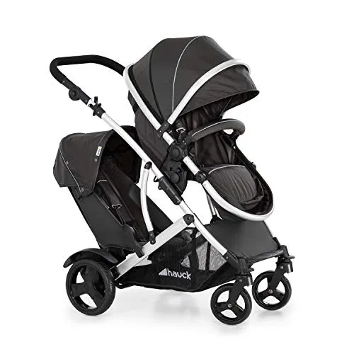 hauck Poussette Double Duett 2 pour Bébé et Enfant - Black Forest