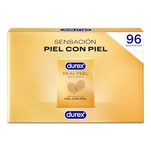 Durex Real Feel Kondome, latexfrei, Packung mit 96 Kondomen