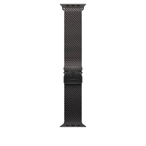 Apple Watch Band - Milanaise Armband - 49 mm - Schwarz - Small