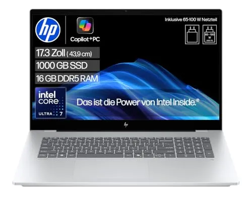 HP OmniBook 7, 17,3" FHD Touch, Intel Core Ultra 7, 16GB RAM, 1TB SSD