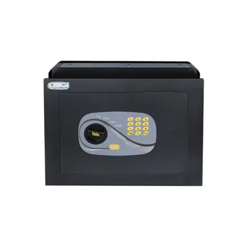 Yale Schwarzer Wandtresor Y3260520, elektronisches Zahlenschloss, Außenmaße 460 x 340 x 200 mm