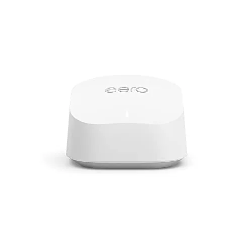 Router wi-fi mesh Amazon eero 6+ | Ethernet 1,0 Gbps | Fino a 140 m² | Connessione di oltre 75 dispositivi | Confezione da 1 | Modello 2022